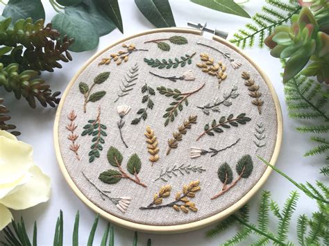 Embroidered Botanical